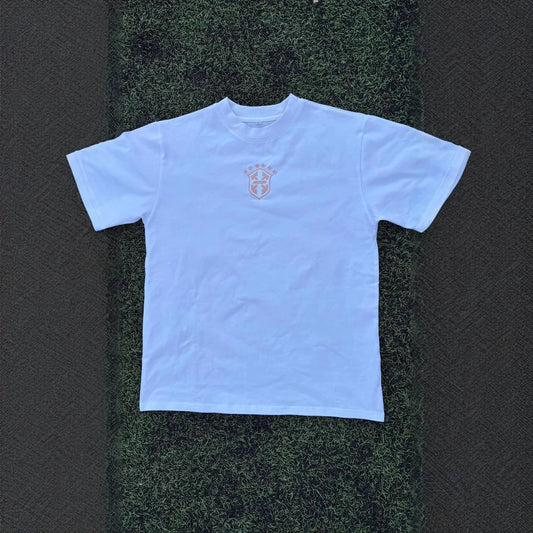 Embroidered Drawstring Shorts and T-Shirt Set