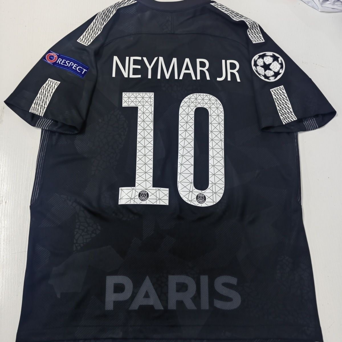 Black football jersey short-sleeved shirt