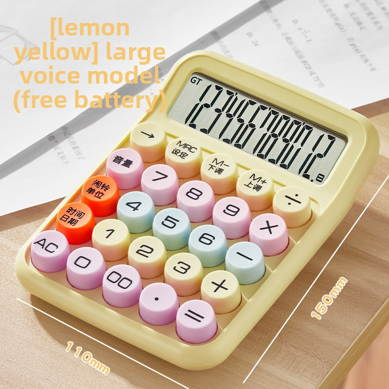 Voice Calculator with Flexible Keyboard