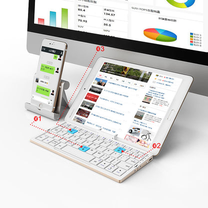 Foldable Bluetooth Keyboard for Mobile Devices