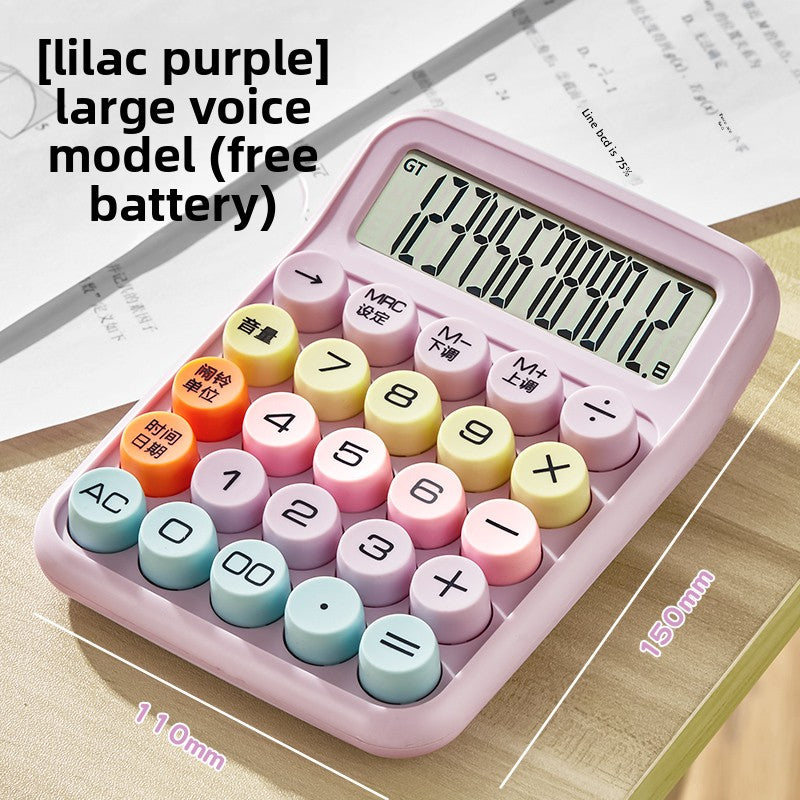 Voice Calculator with Flexible Keyboard