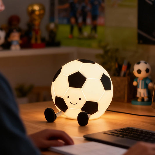 Football Shape Sensor Night Light with Touch Control